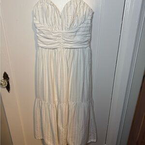 bishop + young Strapless Cream Dress